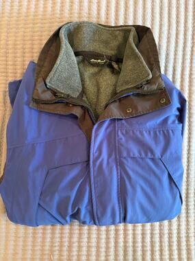 Eddie Bauer WeatherEdge 3-in-1 Ski Jacket Men’s Blue Waterproof Fleece Parka